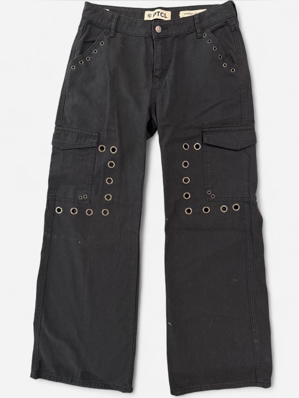 PTCL eyelet grommet black cargo pants Size 29